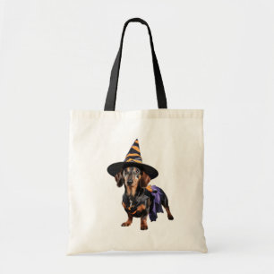 Cute Dachshund Trick-or-Treat Tote Bag