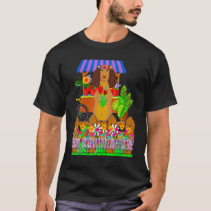 Cute Dachshund Wiener Dog Gardening Doxie Doggy T-Shirt