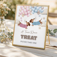 Cute Dachshund Wiener Dog Gender Reveal Treat