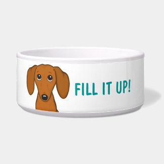 Cute Dachshund with Custom Text