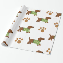 Cute Dachshund Wrapping Paper 