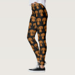 Cute Dachshunds Pattern | Smooth Coated Wiener Dog Leggings<br><div class="desc">Show off your love for wiener dogs in comfort and style with these Dachshunds pattern leggings. Cute patterned print, perfect for the gym, yoga, or a relaxing evening with your Doxie by your side. Original drawing of a smooth coated red Dachshund. These novelty print leggings make a fun gift for...</div>