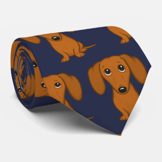 Cute Dachshunds Pattern | Wiener Dog Lover's Tie