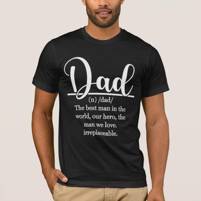 Cute Dad Definition T-Shirt (Front)