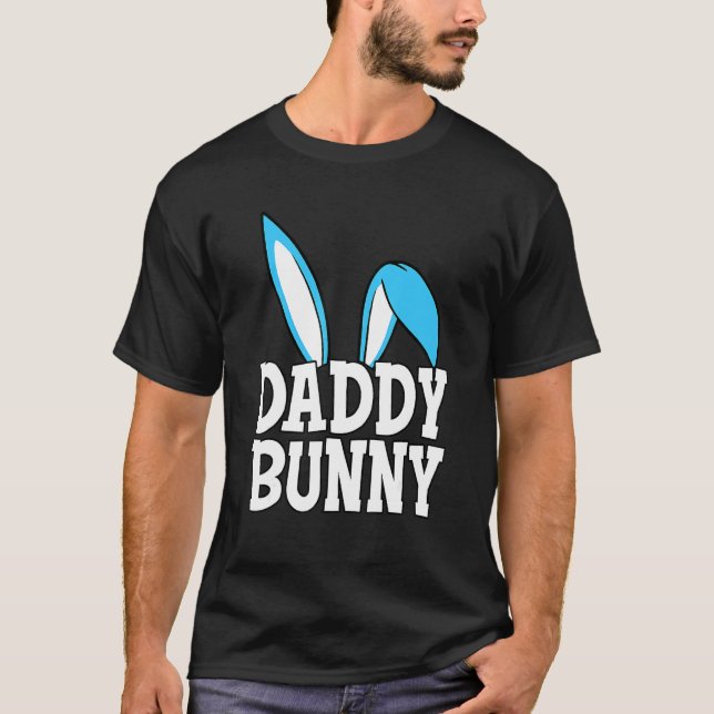 Cute Daddy Bunny Cute Costume Dad Family Matching  T-Shirt (Front)