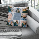 Cute 'Daddy & Me' Photo Collage 1st Father's Day  Cushion<br><div class="desc">Create your own 'Daddy & Me' Keepsake Photo Pillow. Design features 8 trendy insta square pictures of your choice, the cute text 'Daddy & Me' with two little hearts - Happy First Father's Day! a 'with love' in elegant calligraphy script and a the name of whom it's from. A beautiful...</div>