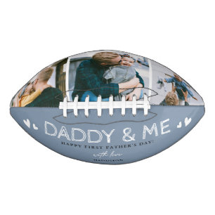 Cute 'Daddy & Me' Photo Collage 1st Father's Day Football