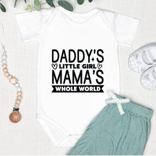 Cute Daddy's Little Girl Baby Bodysuit