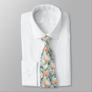 Cute Dads Day Gifts Tulip Flower Tie