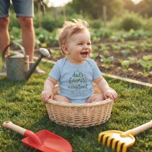 Cute Dads Favourite Assistant Baby Bodysuit