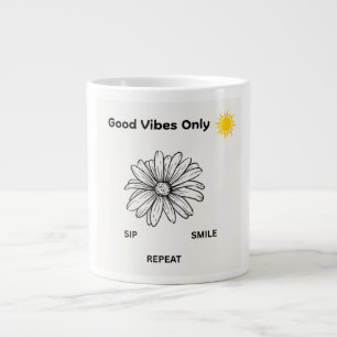 Cute Daily Inspiration Coffee Mug   Positive Vibes