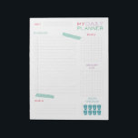 Cute Daily Planner Notepad<br><div class="desc">Plan your day with this simple daily planner with "washi tape".  You can write down your to-dos,  goals,  meals,  grocery list and even check off how many glasses of water you have drunk. 

 Also available:</div>