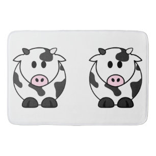 Cute Dairy Cow Bath Mat