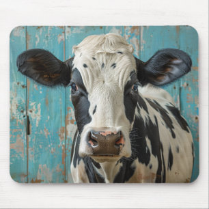 Cute Dairy Cow Farmhouse Painting Mouse Pad
