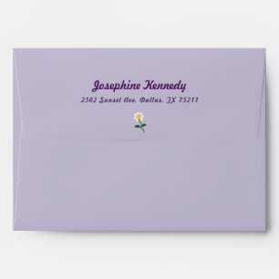 Cute Daisy Baby Girl Shower Envelope