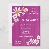 Cute Daisy Bouquet Handpainted Custom Baby Shower
