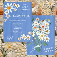 Cute Daisy Bouquet Handpainted Custom Baby Shower