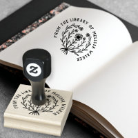 Cute Daisy Floral CUSTOM Add Own Text Ex Libris