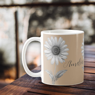 Cute Daisy Flower Customisable Coffee Mug