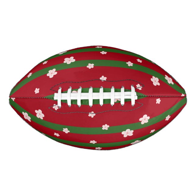Cute Daisy Flower Merry Christmas Party  Football (Front)