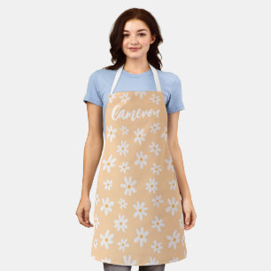 Cute Daisy Flower Pattern Apron