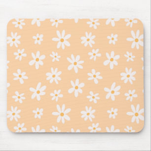 Cute Daisy Flower Pattern Mouse Pad