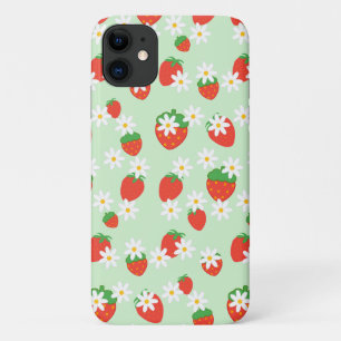 Cute Daisy Flower strawberry Christmas Pattern  Case-Mate iPhone Case