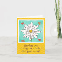 Cute Daisy Flower With Teddy Bears Get Well Soon