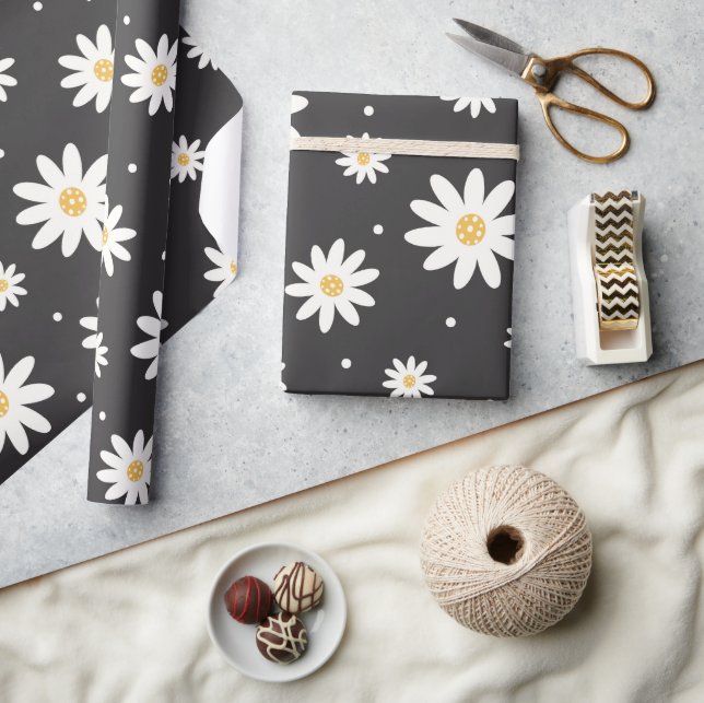 Cute Daisy Flowers Pattern Wrapping Paper (Crafts)
