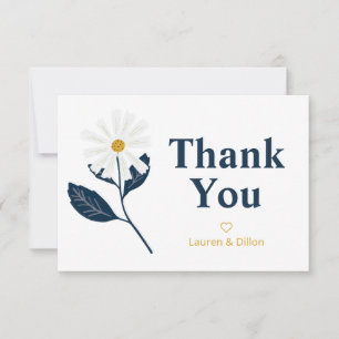 Cute Daisy Personalised Thank You Card