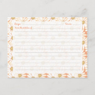 Cute Daisy Recipe Cards