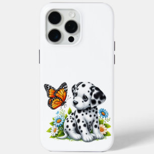Cute Dalmatian/Butterfly friends iPhone 15 Pro Max Case