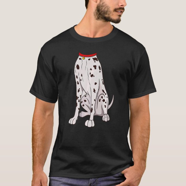 Cute Dalmatian Costume For Halloween Dog Animal Co T-Shirt (Front)