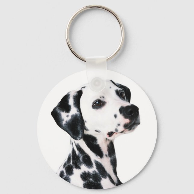 Cute Dalmatian Dog Key Ring (Front)