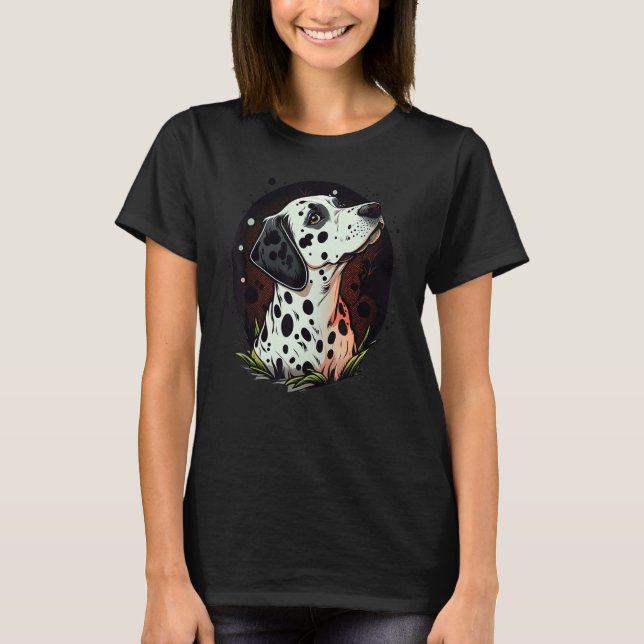 Cute Dalmatian Dog on Dalmatian  1 T-Shirt (Front)