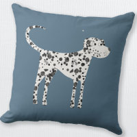 Cute Dalmatian Dog Teal Green