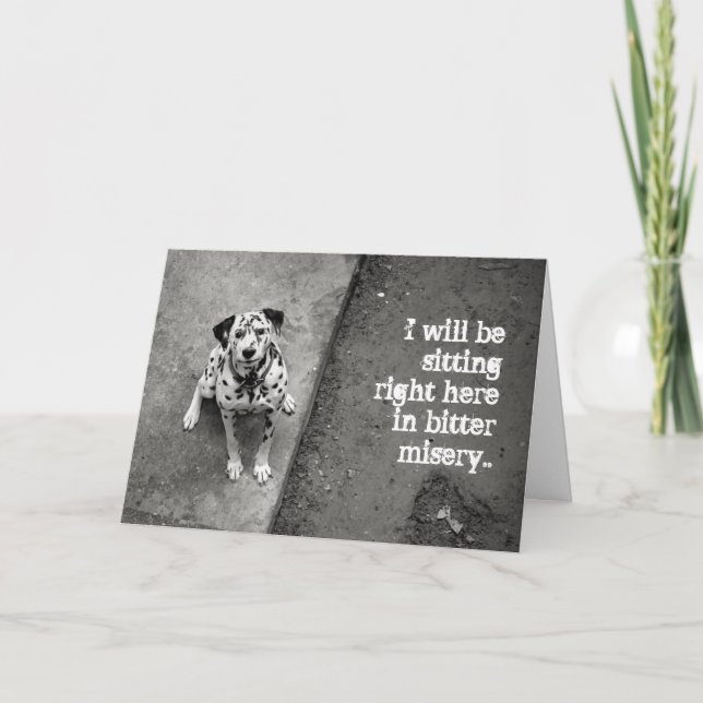 Cute Dalmatian I'm Sorry card (Front)