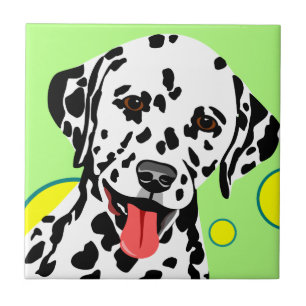 Cute Dalmatian Puppy Tile