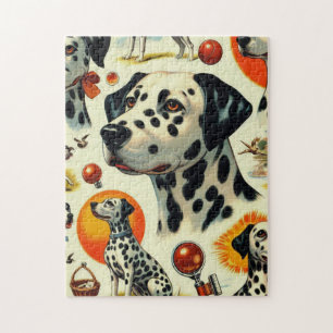 Cute Dalmatian Seamless Jigsaw Puzzle
