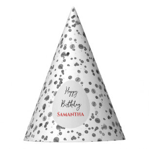 Cute Dalmatian Spots Birthday Party Hat