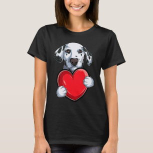 Cute Dalmatian Valentine's Day Dog  Dalmatian T-Shirt