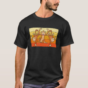 Cute Dance Monkey Adult Wild Animal 2 T-Shirt