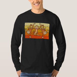 Cute Dance Monkey Adult Wild Animal 2 T-Shirt