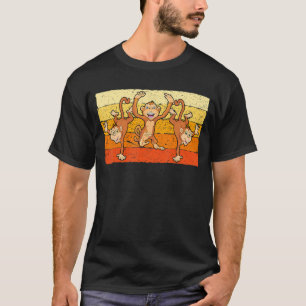 Cute Dance Monkey Adult Wild Animal T-Shirt
