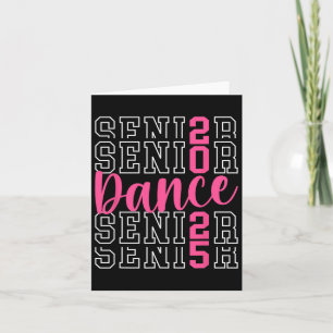 Cute Dance Senior 2025 Cl Of 2025 Senior Dancer  Card
