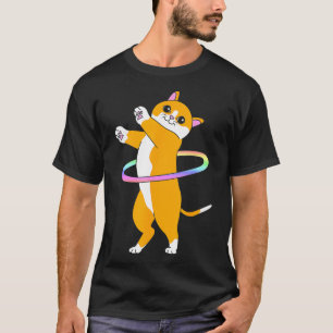 Cute Dancer Hula Hooper Cat Hula Hoop  T-Shirt