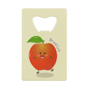 Cute dancing apple cartoon illustration