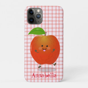 Cute dancing apple cartoon illustration Case-Mate iPhone case