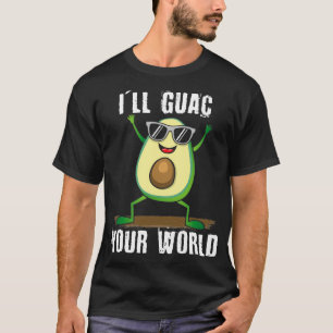 Cute Dancing Avocado Vegan Food Graphic Guac Your T-Shirt