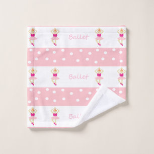 Cute dancing ballerinas wash cloth